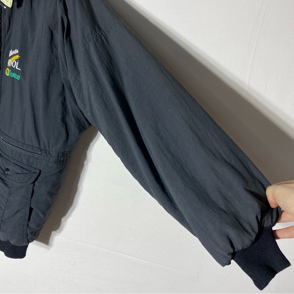 Vintage Alberta Grain Pool Westco Black & Yellow Jacket with Embroidered Logo L - Picture 10 of 15